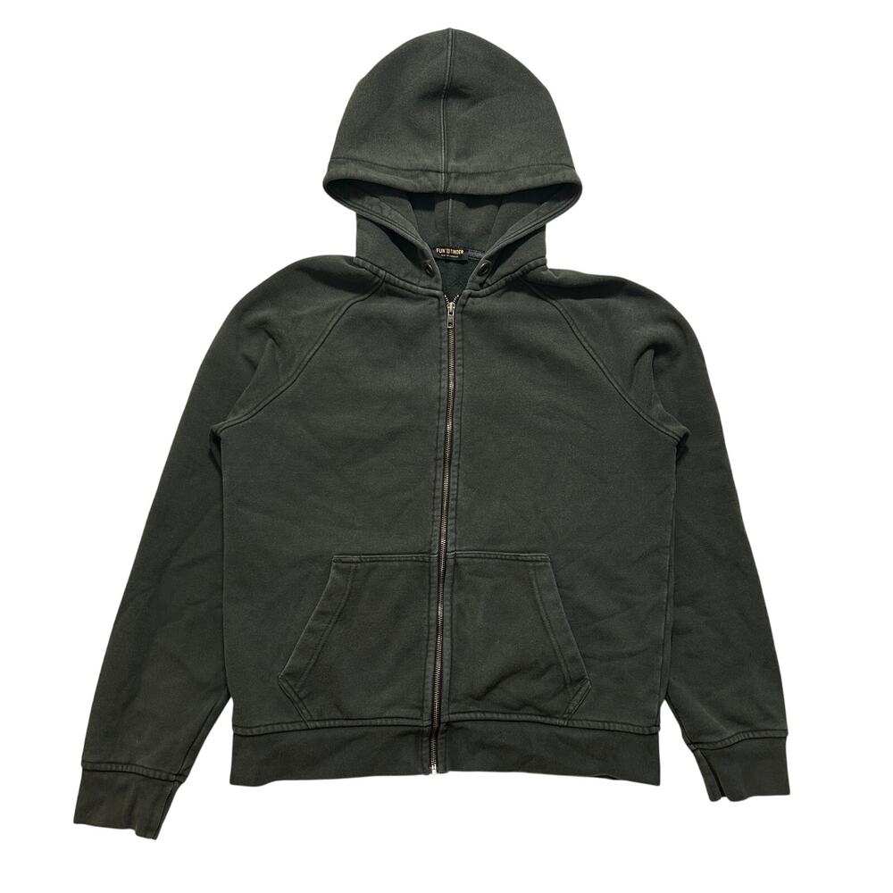 Flint and Tinder 10 Year Full Zip Hoodie Men's L Green